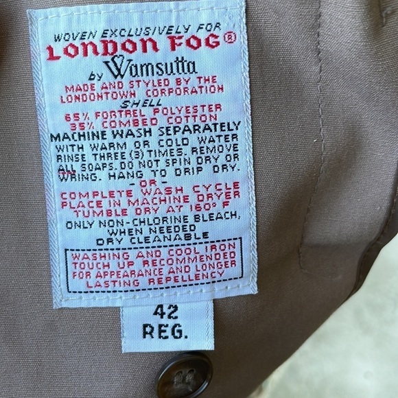 London Fog Trench Coat With Zip-Out Thinsulate Lining - Picture 6 of 9
